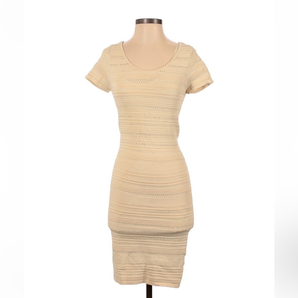 Eva Longoria Tan Dress